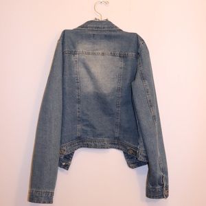 Ci Sono Jackets & Coats - Distressed Light Denim Jean Jacket Ci Sono Jackets & Coats - Distressed Light Denim Jean Jacket
